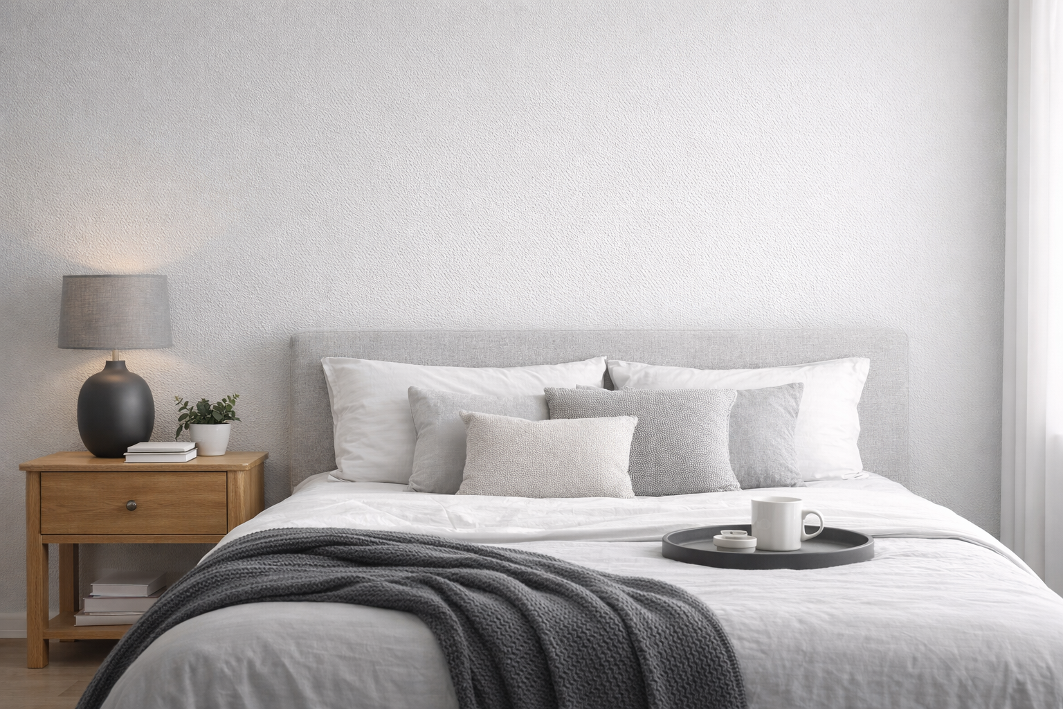 simple bedroom colour grey modern design