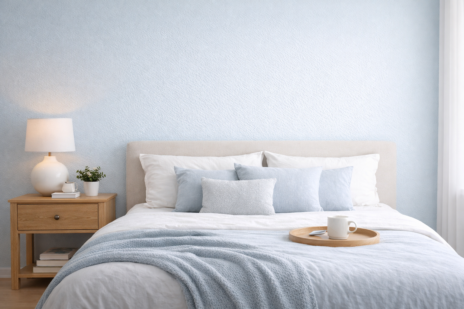 pastel bedroom colour calming design