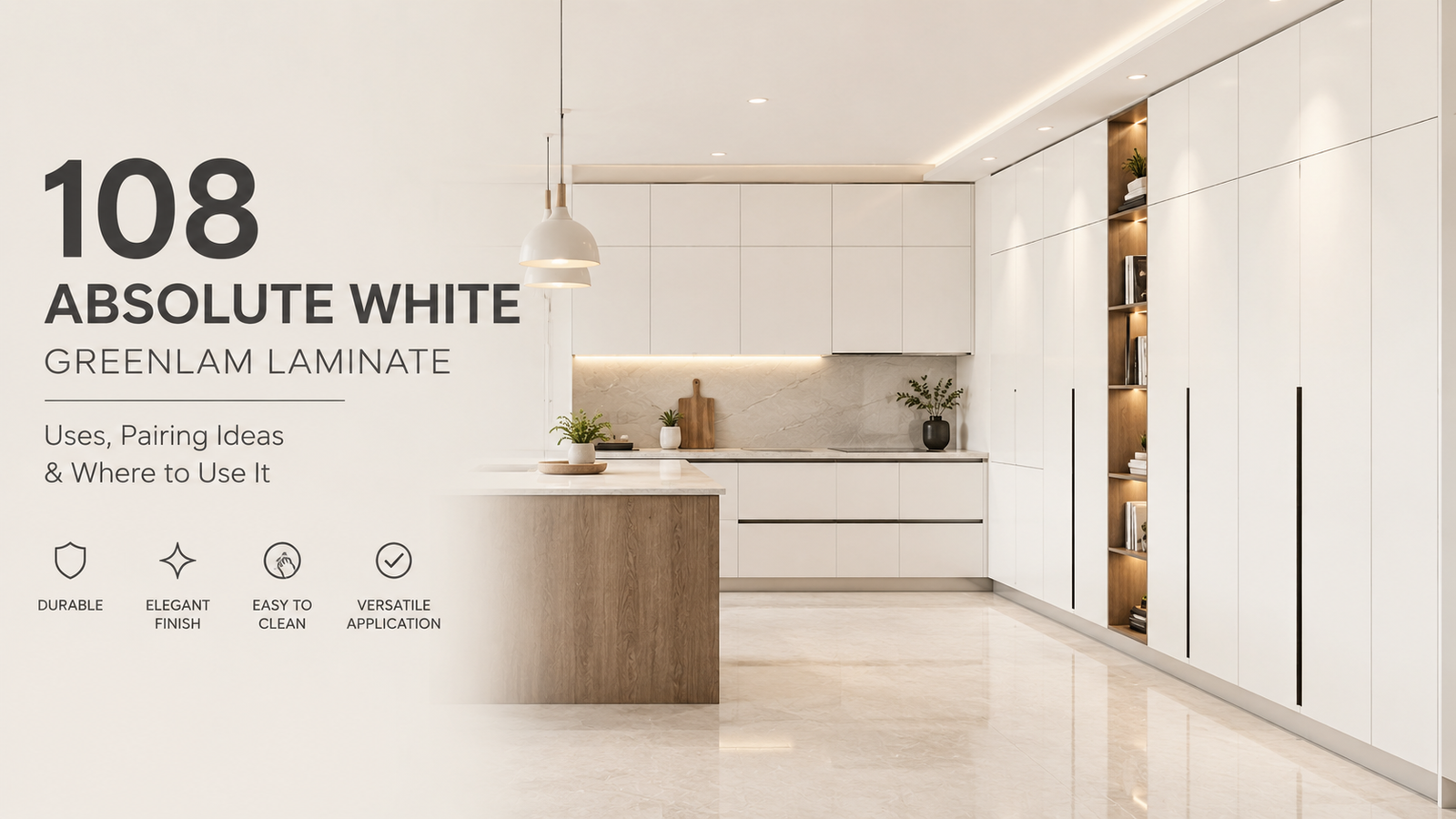108 Absolute White Greenlam Laminate