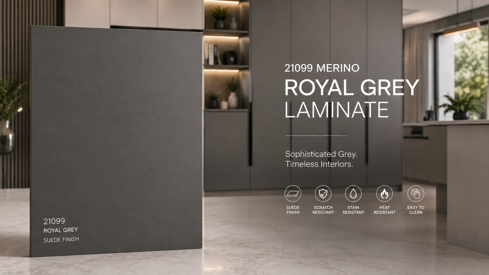 Merino Royal Grey-Laminate