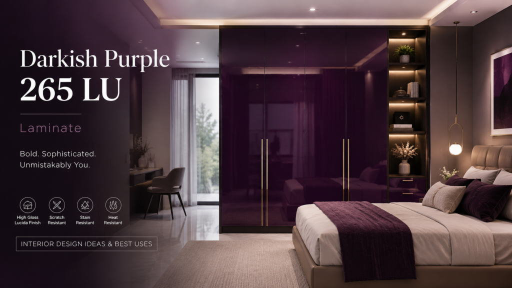 Darkish Purple 265 LU Laminate: Design Ideas & Uses