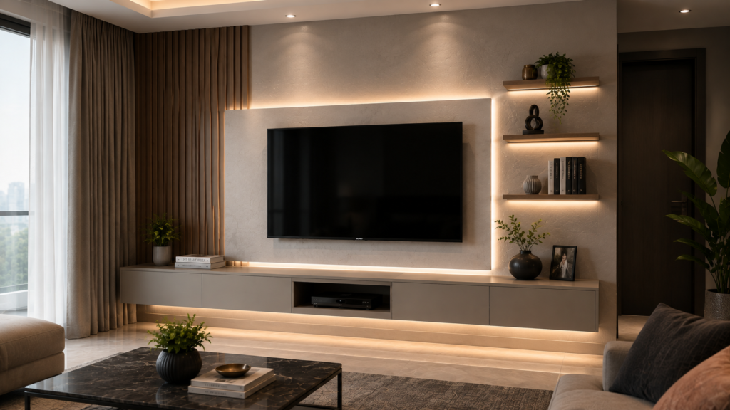 Floating Wall-Mounted TV Units