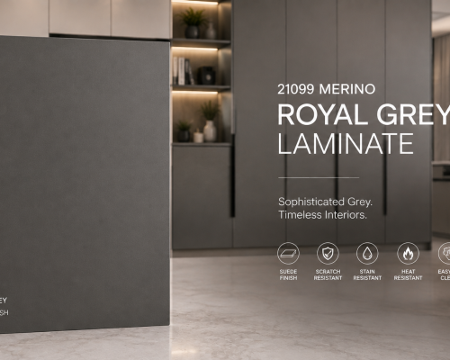 Merino Royal Grey-Laminate