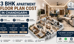 3 BHK Apartment Floor Plan Cost in Chandigarh (2026): Layout Ideas & Design Guide